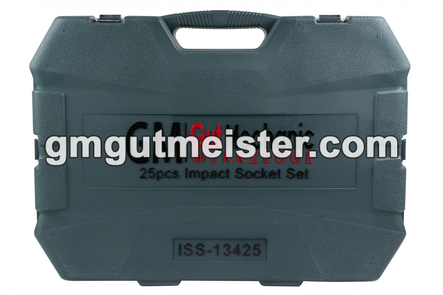 НАБІР ГОЛОВОК ТОРЦЕВИХ УДАРНИХ GUT MECHANIC 3/4" З ТРЕЩІТКОЮ ТА ВОРОТКАМИ 25ШТ ISS13425 - фото 3